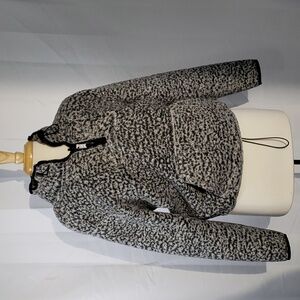 VS PINK cheetah print 1/4 zip sweater size Medium